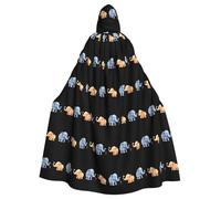 YYHWHJDE Cape à capuche pour adulte Motif petite fourmi et éléphant pour diverses fêtes et carnaval