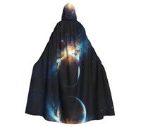 YYHWHJDE Cape à capuche pour adulte Motif planète spatiale et terre