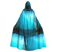 YYHWHJDE Cape à capuche pour adulte motif saule au bord de l'eau pour diverses fêtes et carnaval