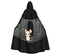 YYHWHJDE Cape à capuche pour adulte Motif souris dans la fosse Halloween pour fêtes et costumes