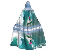 YYHWHJDE Cape à capuche pour adulte motif surfeur pour Halloween, déguisement, scène, bal masqué, danse, comic con