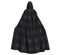 YYHWHJDE Cape à capuche pour adulte motif toile d'araignée chauve-souris citrouille Halloween sans fermeture éclair, confortable pour les fêtes costumées