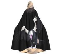 YYHWHJDE Cape à capuche pour adulte Motif Vulture On The Rock - Très grande cape à capuche sans fermeture éclair