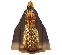 YYHWHJDE Cape à capuche pour homme et femme avec imprimé ananas doré pour Halloween