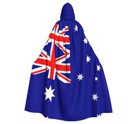 YYHWHJDE Cape à capuche pour homme et femme avec imprimé drapeau australien pour Halloween