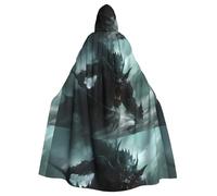 YYHWHJDE Cape à capuche pour homme et femme Motif monstre des mers profondes Halloween