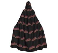 YYHWHJDE Cape à capuche terrible motif mille-pattes pour adulte pour diverses fêtes et carnaval