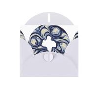 YYHWHJDE Carte de vœux blanche avec perles de condensation vortex Idéal pour la Saint-Valentin, un anniversaire de mariage et des invitations de fête