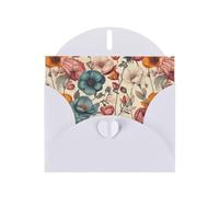 YYHWHJDE Carte de vœux blanche très beau motif de fleurs, parfaite pour la Saint-Valentin, un anniversaire de mariage et des invitations de fête