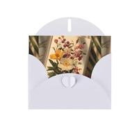 YYHWHJDE Carte de vœux blanche Un motif d'après-midi tranquille pour Noël, un anniversaire d'enfant, la Saint-Valentin et une invitation à une fête