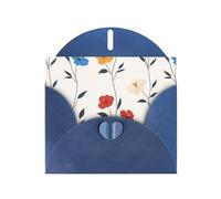 YYHWHJDE Carte de vœux bleue avec motif bouquet grimpant, parfaite pour la Saint-Valentin, un anniversaire de mariage et des invitations de fête