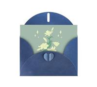 YYHWHJDE Carte de vœux bleue motif lys blancs pour fête d'anniversaire festive