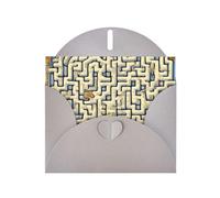 YYHWHJDE Carte de vœux grise avec labyrinthe et carte au trésor pour Noël, anniversaire d'enfant, Saint-Valentin et invitation à une fête