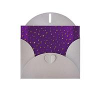 YYHWHJDE Carte de vœux grise avec motif étoile violette parfaite pour la Saint-Valentin, un anniversaire de mariage et des invitations de fête