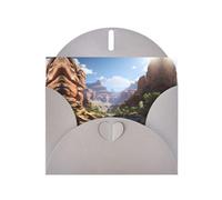 YYHWHJDE Carte de vœux grise Motif Grand Canyon pour fête d'anniversaire festive Invitation