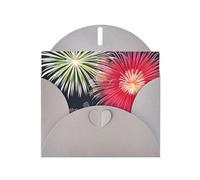 YYHWHJDE Carte de vœux grise splendide feu d'artifice pour invitation à une fête d'anniversaire festive