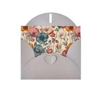 YYHWHJDE Carte de vœux grise très beau motif de fleurs, parfaite pour la Saint-Valentin, un anniversaire de mariage et des invitations de fête