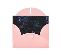 YYHWHJDE Carte de vœux rose avec image mystère noire parfaite pour la Saint-Valentin, un anniversaire de mariage et des invitations de fête