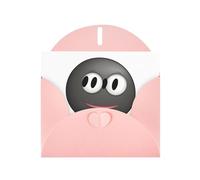 YYHWHJDE Carte de vœux rose avec motif smiley surprise parfaite pour la Saint-Valentin, un anniversaire de mariage et des invitations de fête