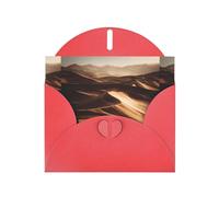 YYHWHJDE Carte de vœux rouge avec motif tourbillonnant de sable pour Noël, anniversaire d'enfant, Saint-Valentin et invitation à une fête
