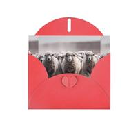 YYHWHJDE Carte de vœux rouge en forme de flocage pour Noël, anniversaire d'enfant, Saint-Valentin et invitation à une fête