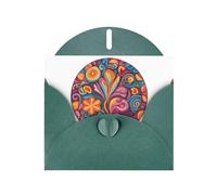YYHWHJDE Carte de vœux Vert foncé Motif saule Idéal pour la Saint-Valentin, un anniversaire de mariage et des invitations de fête