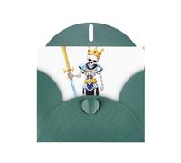 YYHWHJDE Carte de vœux Vert foncé Motif squelette de chasse au trésor Parfait pour la Saint-Valentin, un anniversaire de mariage et des invitations de fête