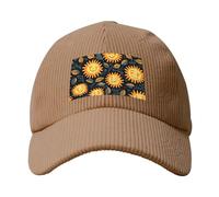 YYHWHJDE Casquette de baseball beige tendance pour homme et femme en velours côtelé avec impression Hello Sunshine, kaki, Taille unique