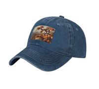 YYHWHJDE Casquette de baseball noire pour adulte avec imprimé arbre fruitier sur le pic pour homme et femme confort réglable, Bleu marine, taille unique