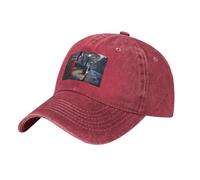 YYHWHJDE Casquette de baseball noire réglable en coton avec cabine téléphonique rouge Londres Street Prints pour homme et femme pour le sport, les activités de plein air, les voyages, Rouge, Taille