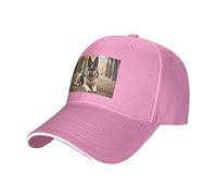 YYHWHJDE Casquette de baseball unisexe imprimée berger allemand animal noir : respirant, léger, rose, taille unique