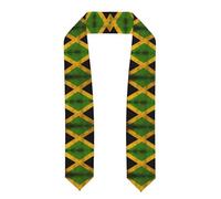 YYHWHJDE Châle de remise de diplôme aplati avec imprimé vieux drapeau de la Jamaïque - Étole en satin pour cérémonie de remise de diplôme, cadeau pour fils, filles, amis et sœurs, Aplati, Taille