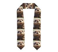 YYHWHJDE Châle ruban aplati motif loutre de dessin animé - Étole en satin pour cérémonie de remise de diplôme, cadeau pour fils, filles, amis et sœurs, Aplati, Taille unique