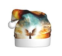 YYHWHJDE Chapeau de Noël avec imprimé ailes d'arbre magique pour adulte, convient pour Halloween, Noël et Nouvel An