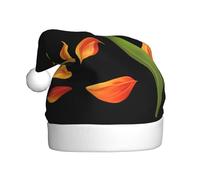 YYHWHJDE Chapeau de Noël avec imprimé de pétales de tulipe tombés - Pour homme et femme - Pour les occasions festives