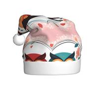 YYHWHJDE Chapeau de Noël avec imprimé hibou d'amour pour adulte, ce qui en fait un cadeau amusant et durable pour homme et femme