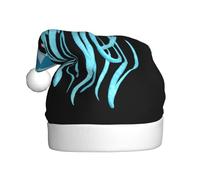 YYHWHJDE Chapeau de Noël brodé avec motifs de méduses et papillons pour adultes, doux, léger, idéal pour les fêtes de fin d'année