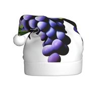 YYHWHJDE Chapeau de Noël doux et léger pour adulte Motif raisins violets