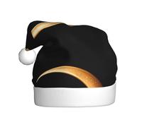 YYHWHJDE Chapeau de Noël en forme de croissant de lune décoré d'étoiles durable pour adulte pour Halloween, Noël, Nouvel An