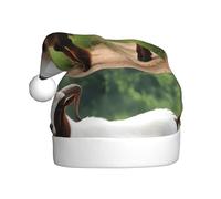 YYHWHJDE Chapeau de Noël imprimé chèvre Boer pour adulte, ce qui en fait un cadeau amusant et durable pour homme et femme