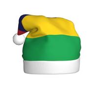 YYHWHJDE Chapeau de Noël imprimé drapeau de l'île Maurice durable pour adulte pour Halloween, Noël, Nouvel An