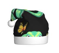 YYHWHJDE Chapeau de Noël imprimé Le destin des papillons et des serpents pour adulte, ce qui en fait un cadeau amusant et durable pour homme et femme