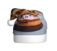 YYHWHJDE Chapeau de Noël imprimé pagode biscuit pour adulte doux et léger