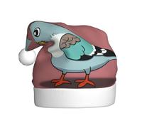 YYHWHJDE Chapeau de Noël imprimé pigeon dessin animé pour adulte, ce qui en fait un cadeau amusant et durable pour homme et femme