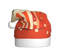 YYHWHJDE Chapeau de Noël Little Corgi avec imprimé pop-corn pour adulte, ce qui en fait un cadeau amusant et durable pour homme et femme