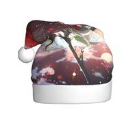 YYHWHJDE Chapeau de Noël Lonely Rose on the Planet imprimé pour adulte, ce qui en fait un cadeau amusant et durable pour homme et femme
