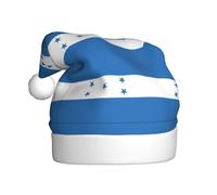 YYHWHJDE Chapeau de Noël motif drapeau du Honduras pour adulte Accessoire festif de qualité fabriqué doux et léger