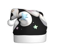 YYHWHJDE Chapeau de Noël motif guimauves décoré d'étoiles pour adulte, doux et moelleux, idéal pour une utilisation à long terme