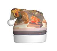 YYHWHJDE Chapeau de Noël motif tournesols sous le rebord de la fenêtre pour adulte, doux et moelleux, idéal pour une utilisation à long terme