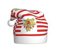 YYHWHJDE Chapeau de Noël pour adulte Motif drapeau du Sénat de Brême Doux et moelleux Idéal pour une utilisation à long terme